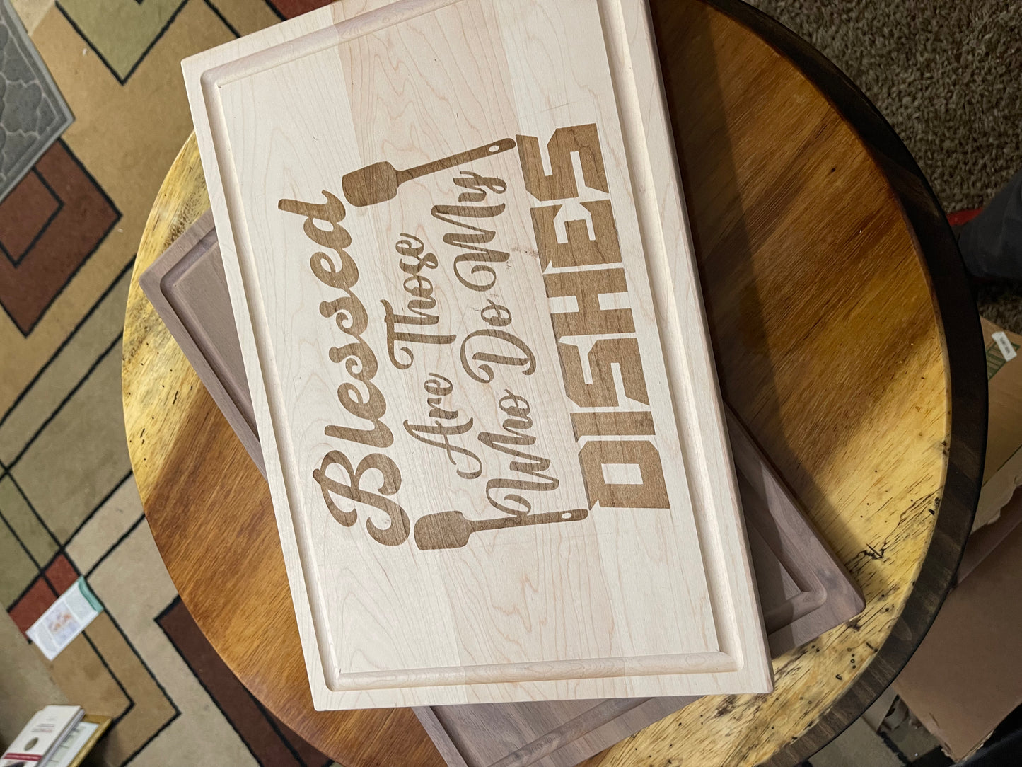 Premium cutting board ready for engraving