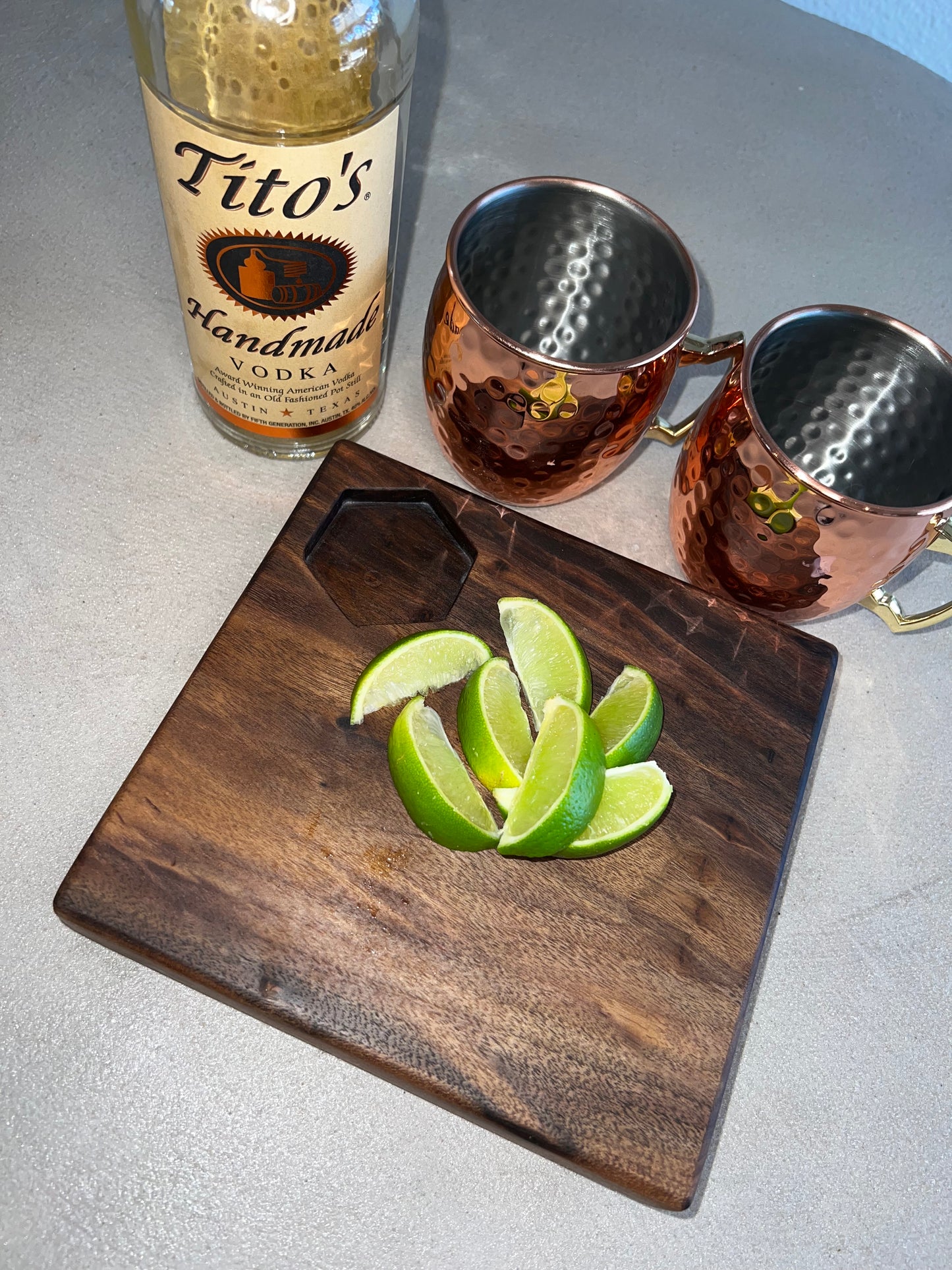 Wood Lime Shot Tray